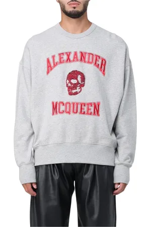 Alexander McQueen Heren, Sweatshirts & Hoodies, Grijs, Maat: L Katoen