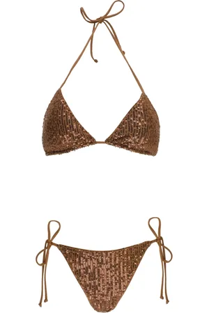 MC2 SAINT BARTH Dames, Badkleding, Bruin, Maat: M