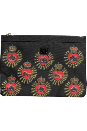 Dolce & Gabbana Dames, Tassen, Zwart, Maat: ONE Size Nylon