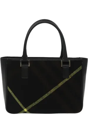Burberry Dames, Pre-owned, Zwart, Maat: ONE Size Leer