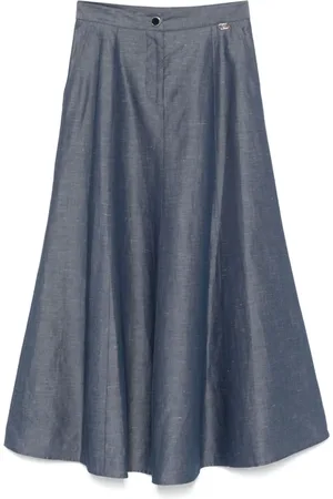 Liu Jo Dames, Rokken, Blauw, Maat: L Linnen