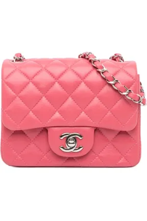 CHANEL Dames, Pre-owned, Roze, Maat: ONE Size Leer