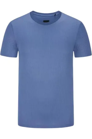 HUGO BOSS Heren, Tops, Blauw, Maat: XL Katoen