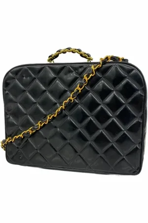 CHANEL Dames, Pre-owned, Zwart, Maat: ONE Size Leer