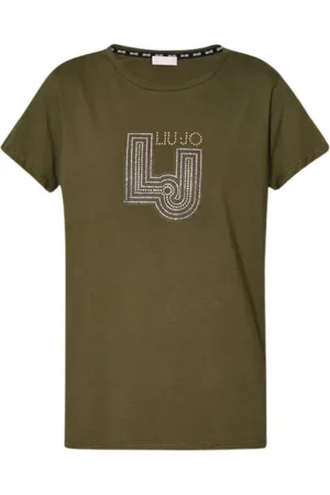 Liu Jo Dames, Tops, Groen, Maat: 2XL Katoen