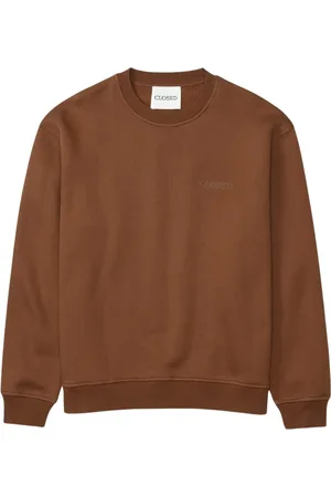 Closed Heren, Sweatshirts & Hoodies, Bruin, Maat: S Katoen