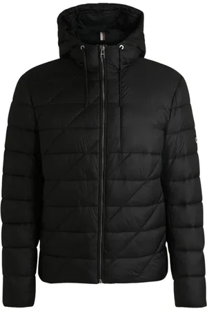HUGO BOSS Heren, Jassen, Zwart, Maat: S Polyamide