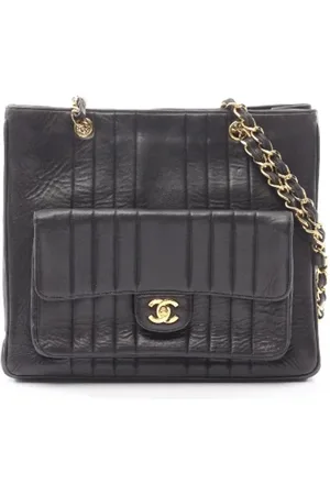 CHANEL Dames, Pre-owned, Zwart, Maat: ONE Size Leer