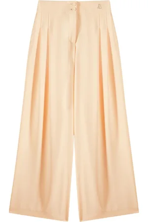 Patrizia Pepe Dames, Broeken, Oranje, Maat: XS Mohair