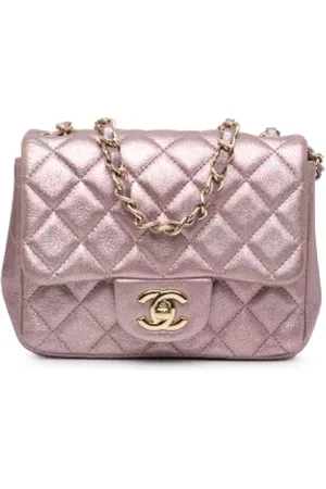 CHANEL Dames, Pre-owned, Roze, Maat: ONE Size Leer