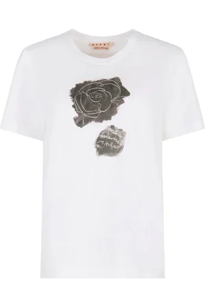 Marni Dames, Tops, Wit, Maat: 2XS Katoen