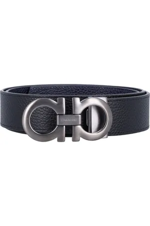 Salvatore Ferragamo Heren, Accessoires, Zwart, Maat: 110 CM Leer