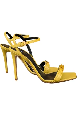 Elisabetta Franchi Dames, Schoenen, Groen, Maat: 37 EU Leer
