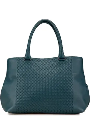 Bottega Veneta Dames, Pre-owned, Blauw, Maat: ONE Size Leer
