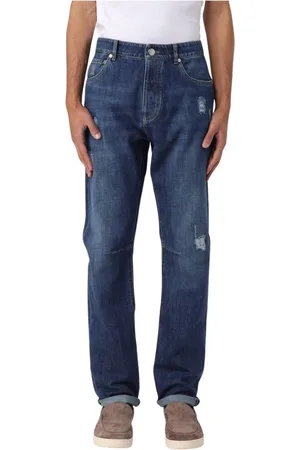 Brunello Cucinelli Heren, Jeans, Blauw, Maat: 2XL Denim