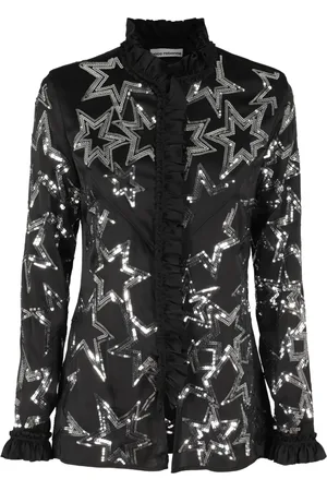 Paco rabanne Dames, Blouses & Shirts, Zwart, Maat: XS