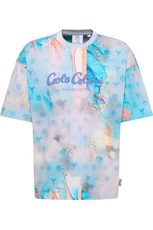Carlo Colucci Heren, Tops, Blauw, Maat: 2XL Katoen