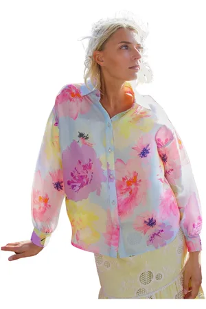Crās Dames, Blouses & Shirts, Veelkleurig, Maat: XL Poliester