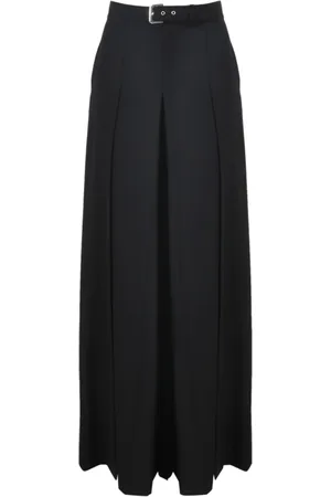 Alberta Ferretti Dames, Broeken, Zwart, Maat: XS Wol