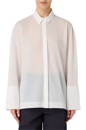 Max Mara Dames, Overhemden, Wit, Maat: M Katoen