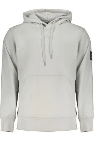 Calvin Klein Heren, Sweatshirts & Hoodies, Grijs, Maat: S Katoen