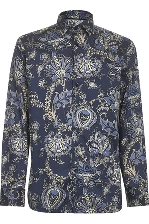 Etro Heren, Overhemden, Blauw, Maat: 3XL Katoen