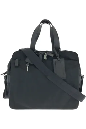 Prada Heren, Pre-owned, Zwart, Maat: ONE Size Nylon
