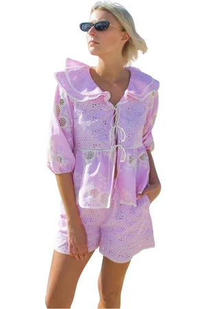 Crās Dames, Blouses & Shirts, Roze, Maat: XL Katoen