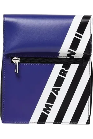 Marni Heren, Tassen, Zwart, Maat: ONE Size Leer