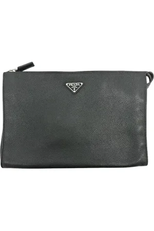Prada Dames, Pre-owned, Zwart, Maat: ONE Size Leer