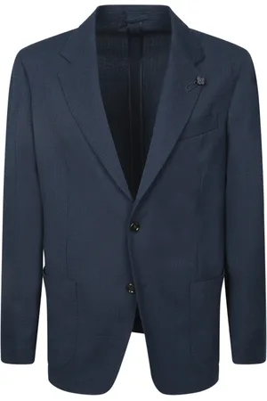 LARDINI Heren, Jassen, Blauw, Maat: L Katoen