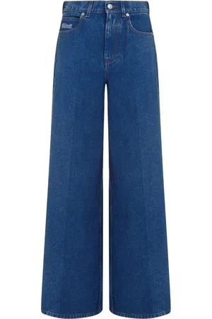 Marni Dames, Jeans, Blauw, Maat: S Katoen