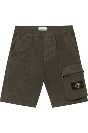 Stone Island Heren, Korte broeken, Groen, Maat: W30 Nylon