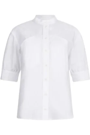 Liu Jo Dames, Blouses & Shirts, Wit, Maat: 2XS Katoen