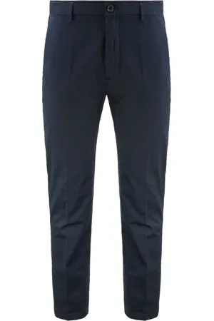 DEPARTMENT FIVE Heren, Broeken, Blauw, Maat: W35 Katoen