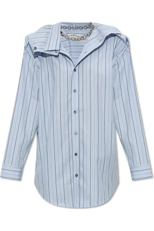 Y / PROJECT Dames, Blouses & Shirts, Blauw, Maat: XS Katoen