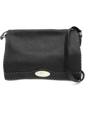 Fendi Dames, Pre-owned, Zwart, Maat: ONE Size Leer