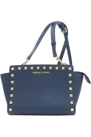 Michael Kors Dames, Pre-owned, Blauw, Maat: ONE Size Leer