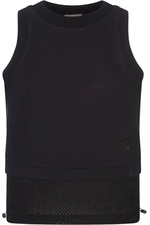 Moncler Dames, Tops, Zwart, Maat: XS Katoen