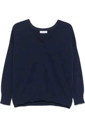 LE TRICOT PERUGIA Dames, Truien, Blauw, Maat: M Katoen