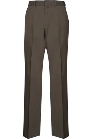 Fendi Heren, Broeken, Grijs, Maat: M Nylon