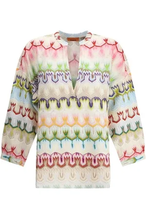 Missoni Dames, Blouses & Shirts, Veelkleurig, Maat: M Viscose