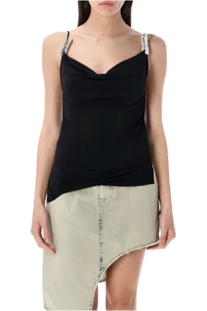 COPERNI Dames, Tops, Zwart, Maat: XS Poliester