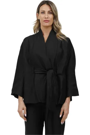 ALPHA STUDIO Dames, Truien, Zwart, Maat: M Linnen