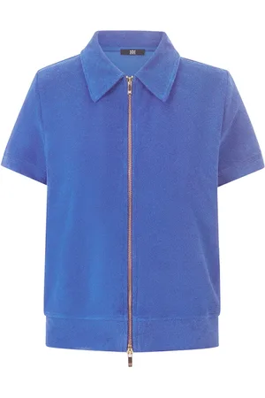Riani Dames, Tops, Blauw, Maat: M Katoen