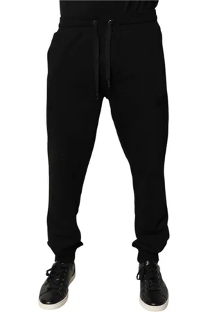 Dolce & Gabbana Heren, Broeken, Zwart, Maat: XS Katoen