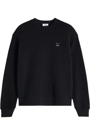 Maison Kitsuné Heren, Sweatshirts & Hoodies, Zwart, Maat: L Katoen