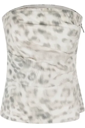 ROTATE Dames, Tops, Wit, Maat: 2XS Denim