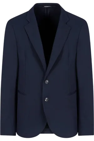 Emporio Armani Heren, Pakken, Blauw, Maat: 3XL Viscose