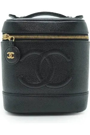 CHANEL Dames, Pre-owned, Zwart, Maat: ONE Size Leer